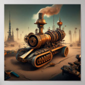 Cyber-Dampfzug Poster (Vorne)