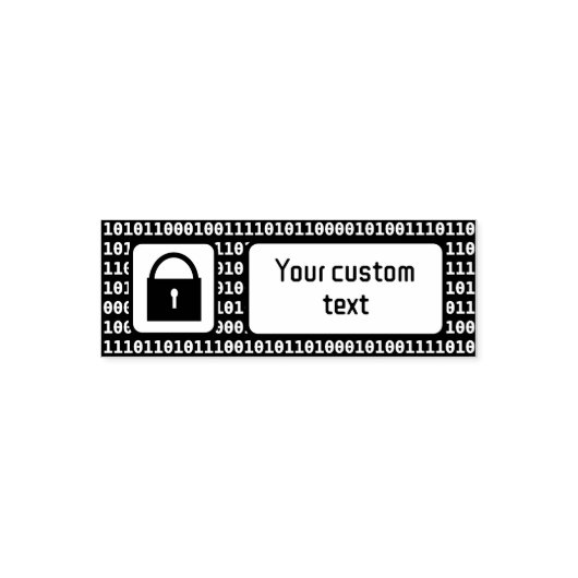 Cyber-/Datensicherheit - Sperren und IT-Code - Eig Permastempel (Design)