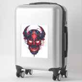 Cyber Demon Skull Lord Aufkleber (Koffer)