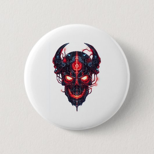 Cyber Demon Skull Lord Button (Vorderseite)