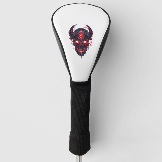 Cyber Demon Skull Lord Golf Headcover (Vorderseite)