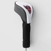 Cyber Demon Skull Lord Golf Headcover (angewinkelt)