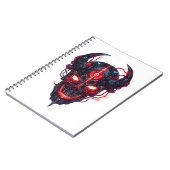 Cyber Demon Skull Lord Notizblock (Linke Seite)