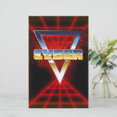 Cyber der 80er Jahre Briefpapier (Stehend Vorderseite)
