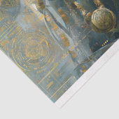 Cyber Dragon Warrior Woman Seidenpapier (Ausschnitt)