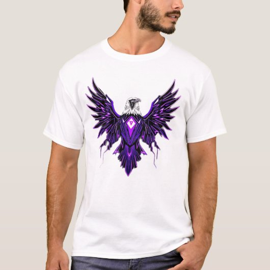 Cyber Eagle – Wächter der Zukunft T-Shirt (Vorderseite)