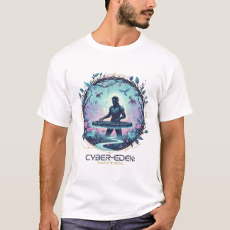 Cyber-Eden DJ T-Shirt – Digital Paradise Beats