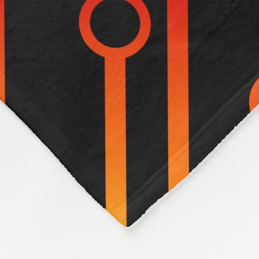 Cyber-elektrisches Regenbogen-Leiterplatte-Muster Fleecedecke (Ecke)