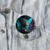 Cyber Fairy Fantasy Art Button (Beispiel)