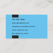 Cyber futuristic minimal visitenkarte (Rückseite)