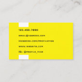 Cyber futuristische Minimal-Visitenkarte Visitenkarte (Rückseite)