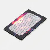 Cyber futuristischer Roboter-Phönix-Feuergeist Post-it Klebezettel (angewinkelt)