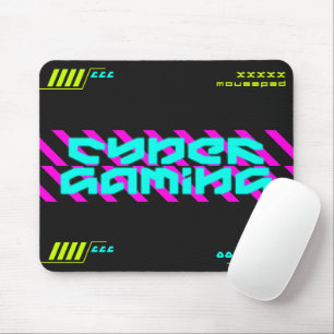 Cyber-Gaming Cyberpunk Neon Futuristische Technolo Mousepad