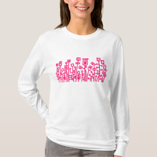 Cyber-Garten - Neonrot T-Shirt