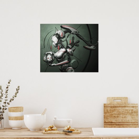 Cyber Geisha Poster (Küche)