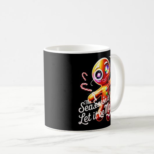 Cyber-Gingerbread Collector's Mug unique magical Kaffeetasse (VorderseiteRechts)