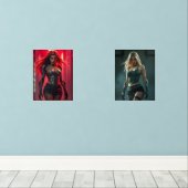 Cyber-Girl Bilderwand Sets (Holzboden)