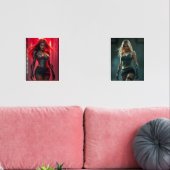 Cyber-Girl Bilderwand Sets (Wohnzimmer)