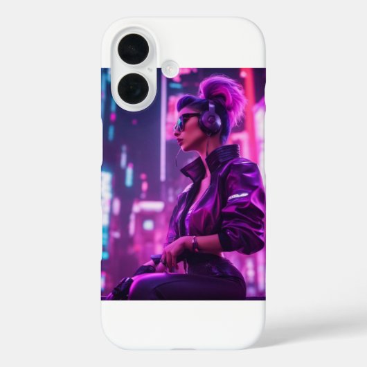 Cyber Girl Case-Mate iPhone Hülle (Rückseite)