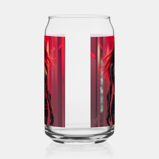 Cyber-Girl Dosenglas (Rechts)