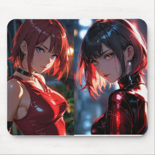 Cyber-Girl Duo Mousepad