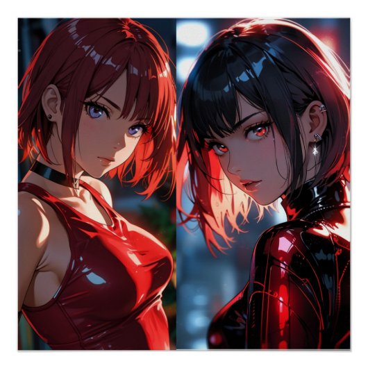 Cyber-Girl Duo Poster (Vorderseite)