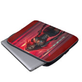 Cyber-Girl Laptopschutzhülle (Vorne Knopf)