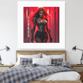 Cyber-Girl Leinwanddruck (Insitu (Schlafzimmer))