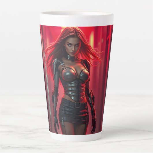 Cyber-Girl Milchtasse (Vorderseite)