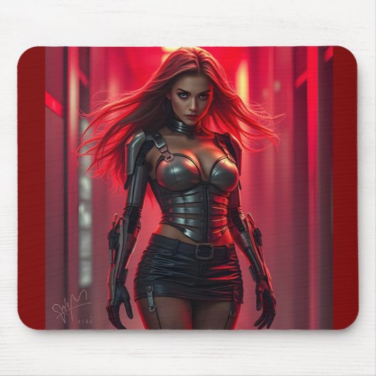 Cyber-Girl Mousepad (Vorne)