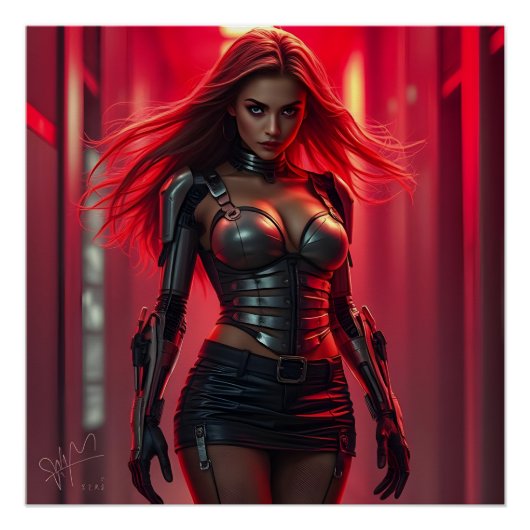 Cyber-Girl Poster (Vorderseite)