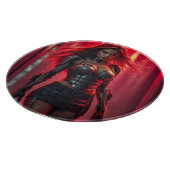 Cyber-Girl Schneidebrett (Ecke)