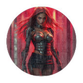 Cyber-Girl Schneidebrett (Vorderseite)