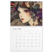 Cyber Girl: Symbolist Art Calendar Kalender (Jan 2026)