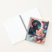 Cyber Girls: Futuristic Notebook Notizblock (Innenseite)