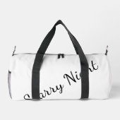 Cyber Glitch Mond und Stern Duffle Bag (Rückseite)