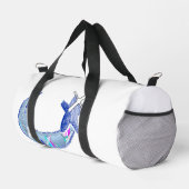 Cyber Glitch Mond und Stern Duffle Bag (Rechte Ecke)