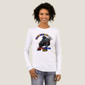 Cyber Gorilla Tech Mech Kunst Tri-Blend Shirt (Vorderseite voll)