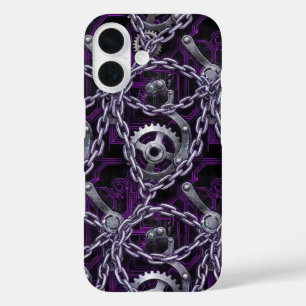 Cyber-Gothic-Ketten-Schaltkreis-Handyhülle iPhone 16 Hülle