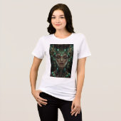 Cyber-Göttin des Lichts Tri-Blend Shirt (Vorderseite voll)