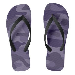 Cyber Grape Monocolor-Tarnmuster Badesandalen