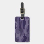 Cyber Grape Monocolor-Tarnmuster Gepäckanhänger (Vorderseite vertikal)