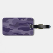 Cyber Grape Monocolor-Tarnmuster Gepäckanhänger (Rückseite horizontal)