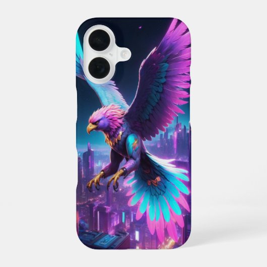 Cyber Griffin iPhone 16 Hülle (Rückseite)