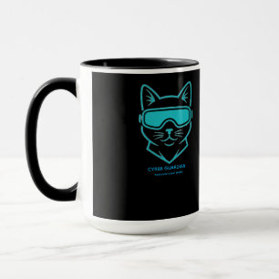 Cyber Guardian Neonkatze - Enthusiast für Cybersic Tasse