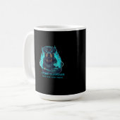 Cyber Guardian Rottweiler Blue Flame - High-Tech O Kaffeetasse (Vorderseite Links)