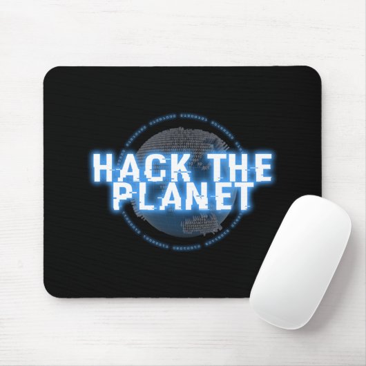 CYBER HACK DEN PLANET-Computer, defcon, hack, hack Mousepad (Mit Mouse)