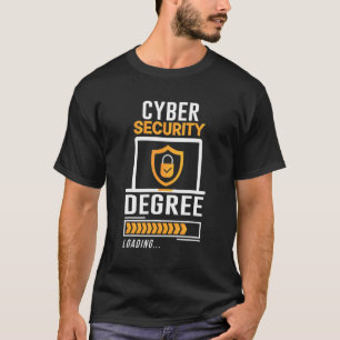 Cyber Hacker Cybersecurity Grad Laden IT Stud T-Shirt