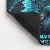 Cyber Hacker Vibes – Mouse Pad🖤 Mousepad (Ecke)