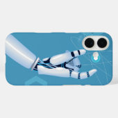 Cyber-Hand mit atomarer Sphäre Case-Mate iPhone Hülle (Rückseite (Horizontal))